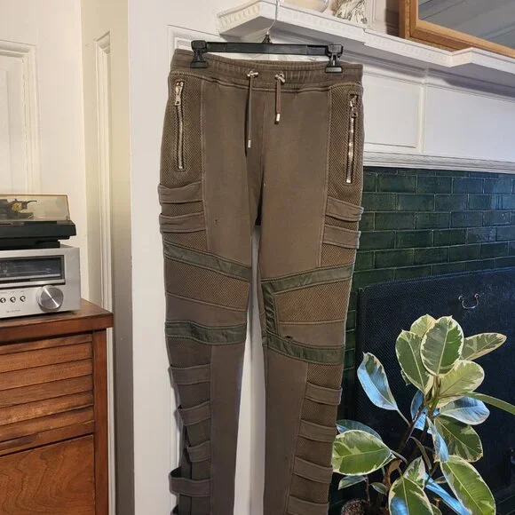 Balmain Ribbed Panel Track Pants - Picture 2 of 8